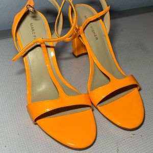 Marc Fisher Toria orange heels